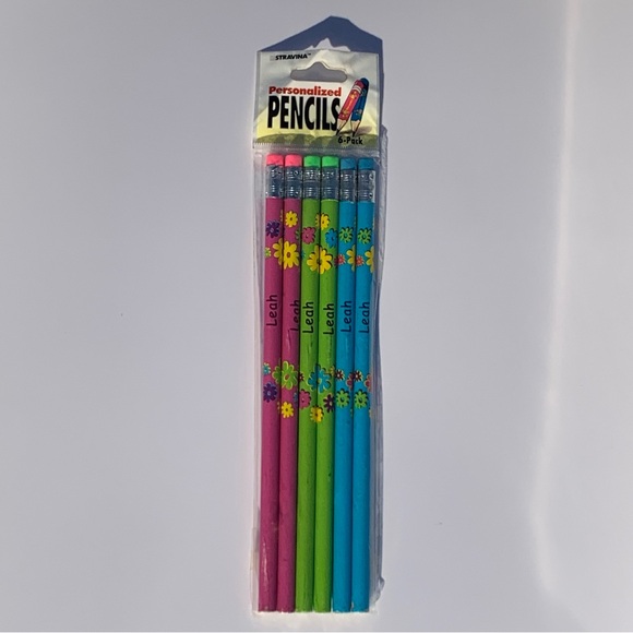 Personalized 6-Pack Pencils ~ Leah - Picture 3 of 4